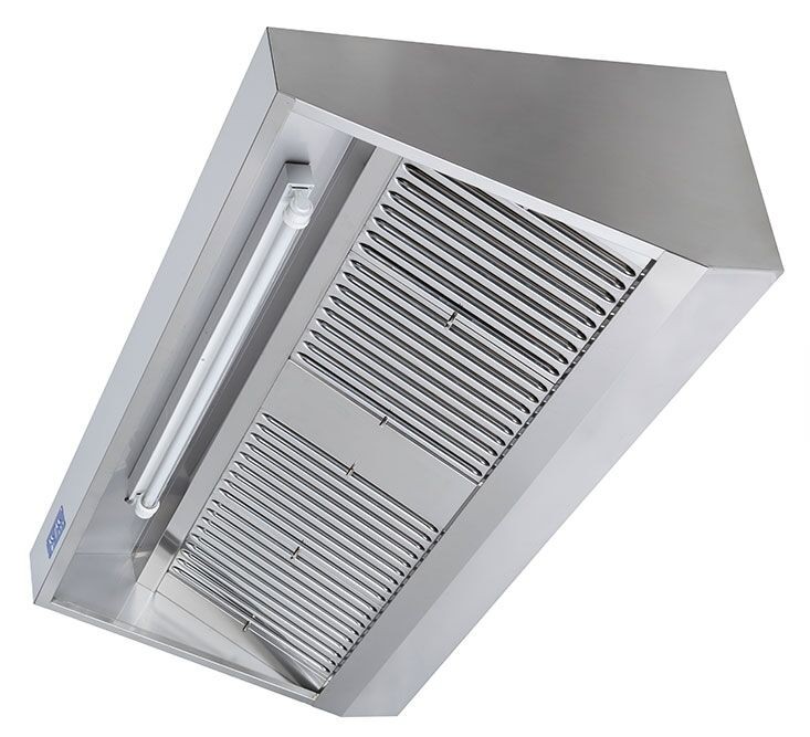 Hotte complète de cuisine professionnelle toutes les tailles profondeur 70 cm