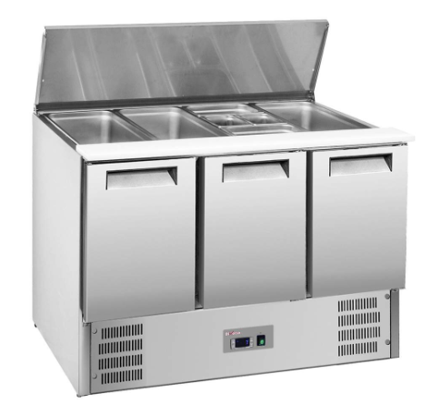 Saladette avec couvercle 3 portes