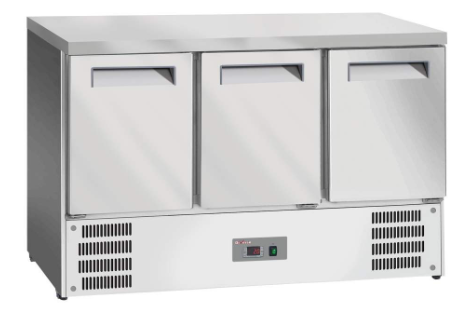 Table frigorifique, 3 portes GN 1/1