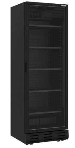 Vitrine ventilée positive 382 litres NOIR