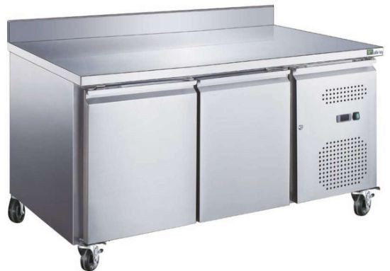 Table réfrigérée avec dosseret 2 portes évaporateur tropicalisé