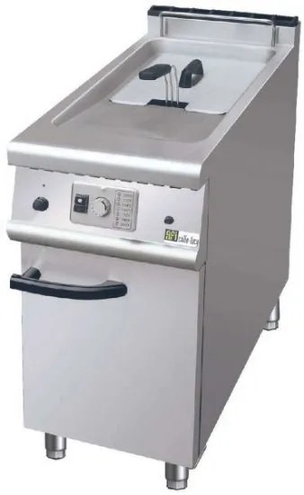 Friteuse gaz professionnelle sur coffre 1 cuve de 20 litres
