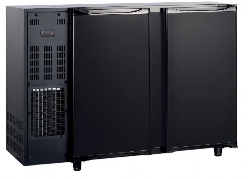 Arrière bar avec 2 portes pleines groupe logé 204 litres