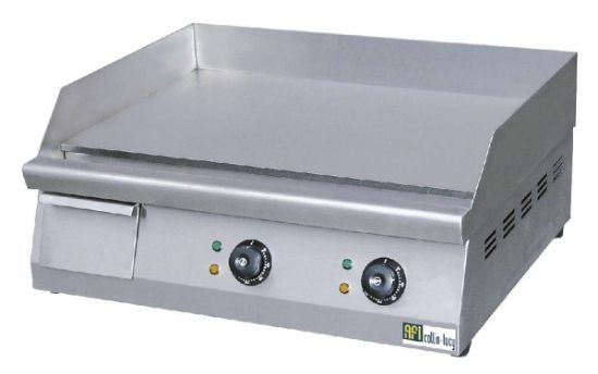 Plancha plaque lisse 2 Zone de Cuisson électrique professionnel