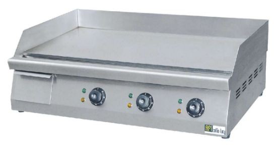 Plancha plaque lisse 3 Zone de Cuisson électrique professionnel