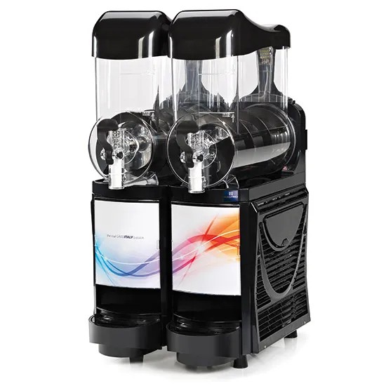 Machine à granité 2x10 litres couleur noire