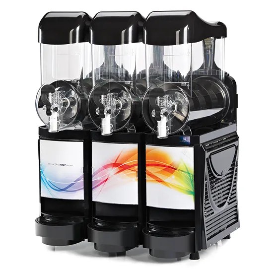 Machine à granité 3x10 litres couleur noire