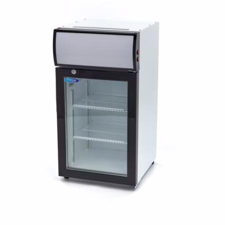 Réfrigérateur vitrine boissons professionnel 50L/80L 2 étagères réglables