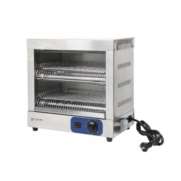 Toaster électrique professionnel 2 niveaux inox cuisine pro